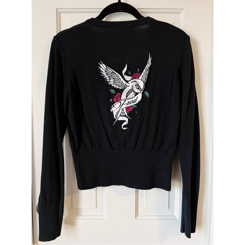Fred Perry x Amy Winehouse tattoo cardigan